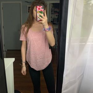 pink nike dri fit tee